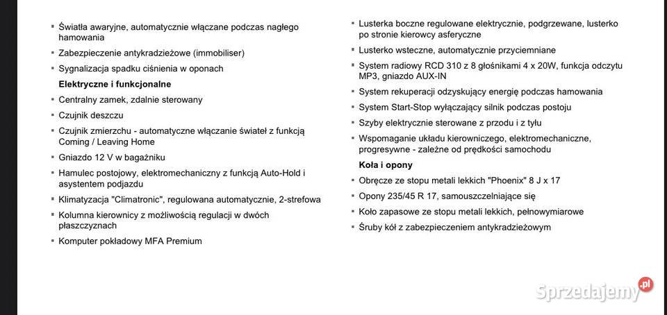 Volkswagen cc 20tdi szklany dach elektryczne lusterka Rzeszów