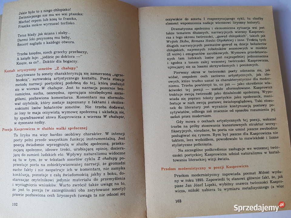PODRĘCZNIK Literatura Młodej Polski Tomasz Weiss Złotniki