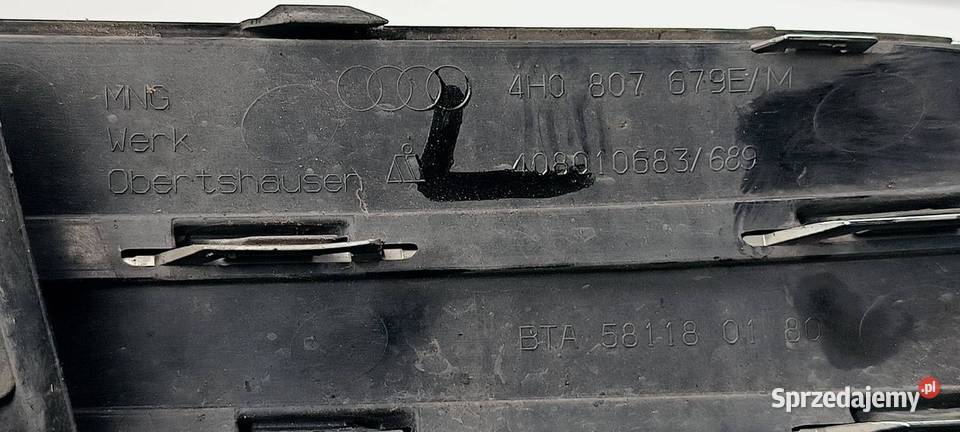 KRATKA ZDERZAKA PRZÓD AUDI A8 D4 4H0807679E Lipno sprzedam