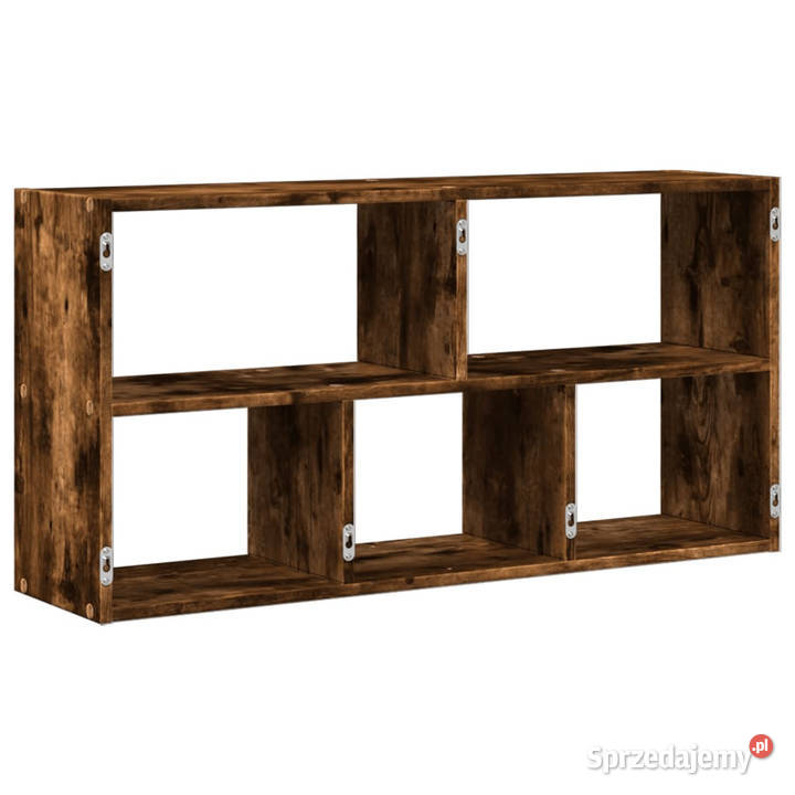 Półka ścienna przydymiony dąb 100x25x50 WM853276