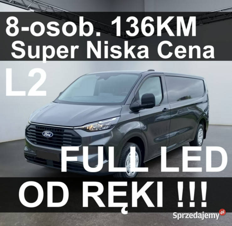 Ford Transit Custom 8osob 136 Full Led ręki zachodniopomorskie