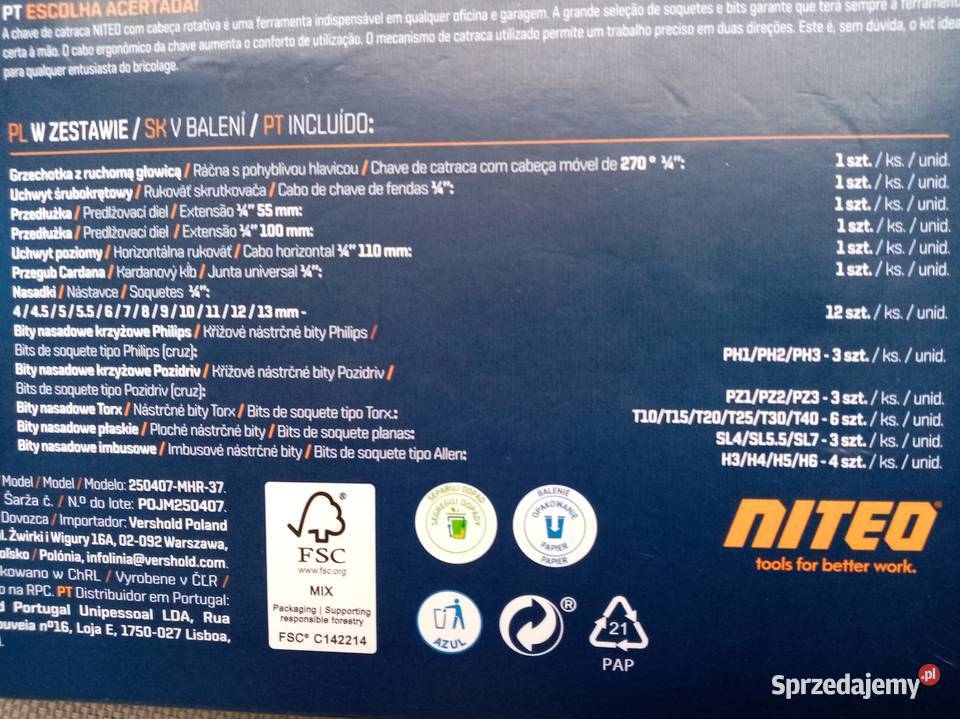 Zestaw kluczy nasadek bitów grzechotka Wieliczka sprzedam