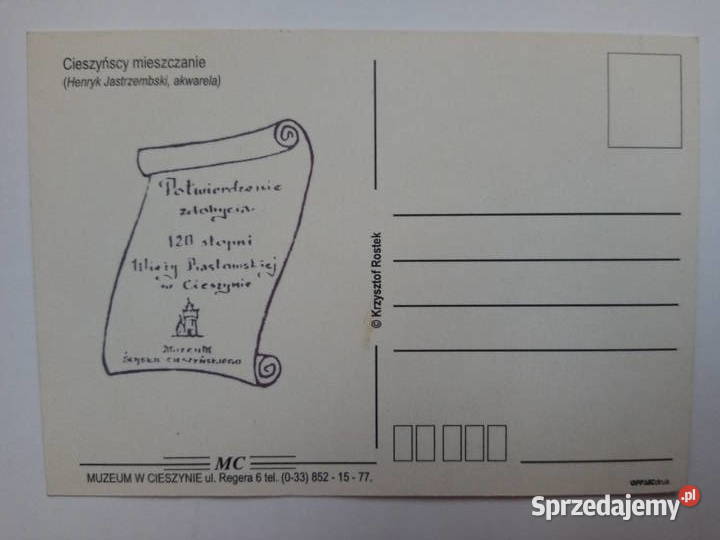 Pocztówka Cieszyńscy mieszczanie ok 2000r NOWA