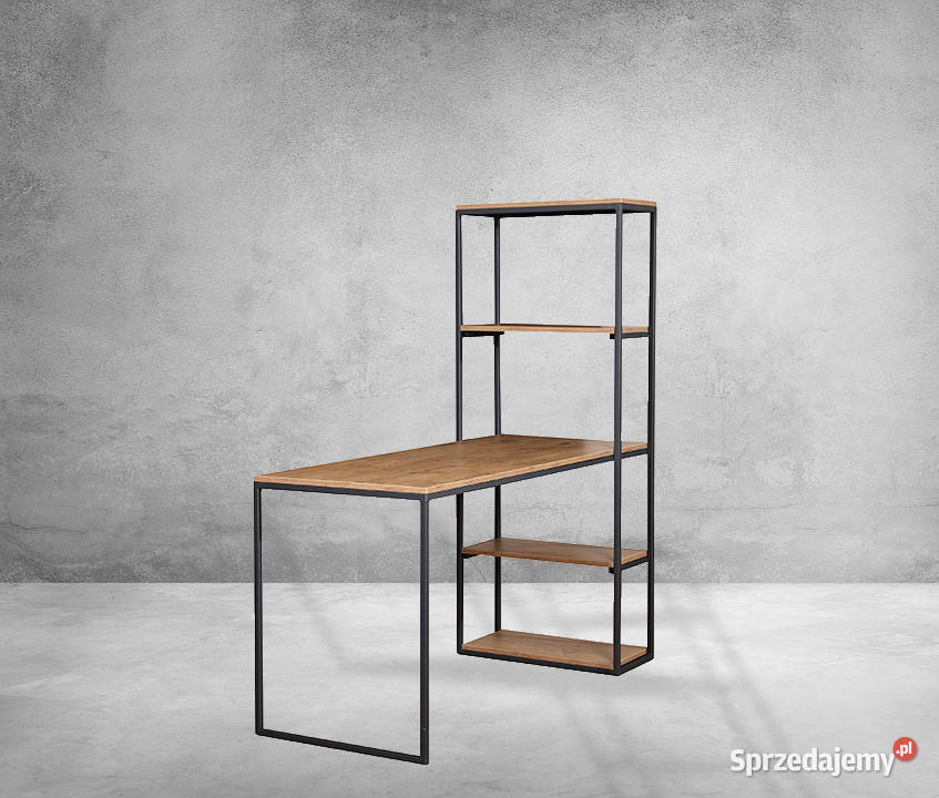 Industrialne biurko z regałem do biura go 152cm Stoły, krzesła, biurka Suwałki sprzedam