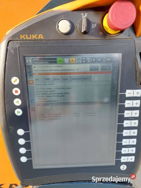 Robot przemysłowy KUKA KR603 szafa KRC4 panel