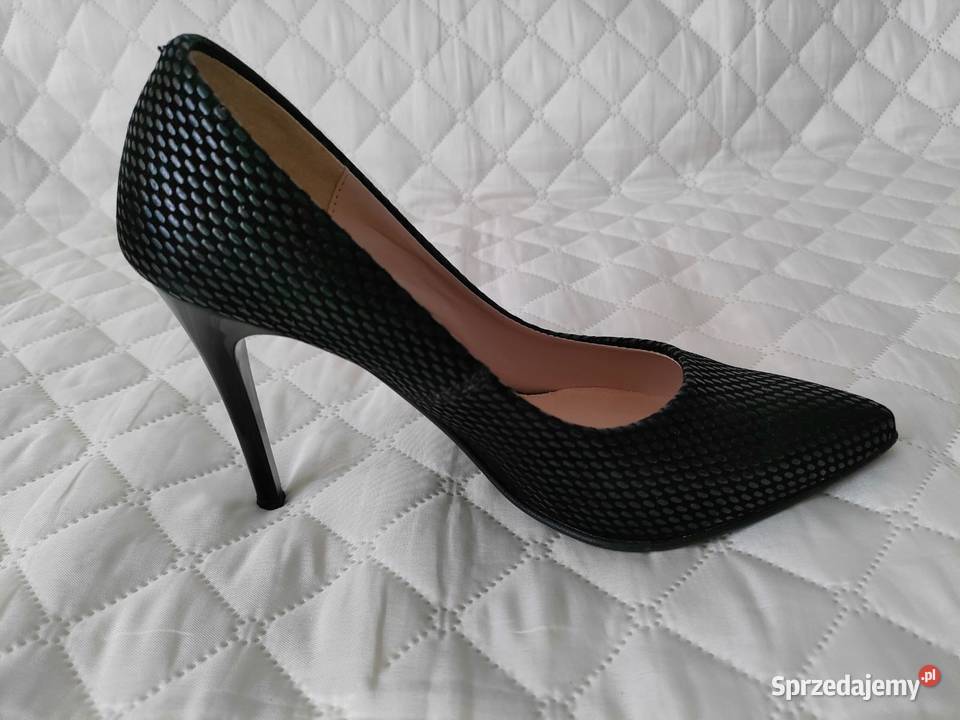 Czółenka na obcasie czarne rozmiar 36 Warszawa