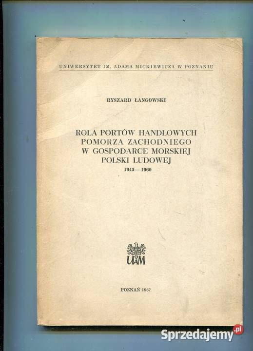 Rola portów handlowych Pomorza Zachodniego w Pozostałe