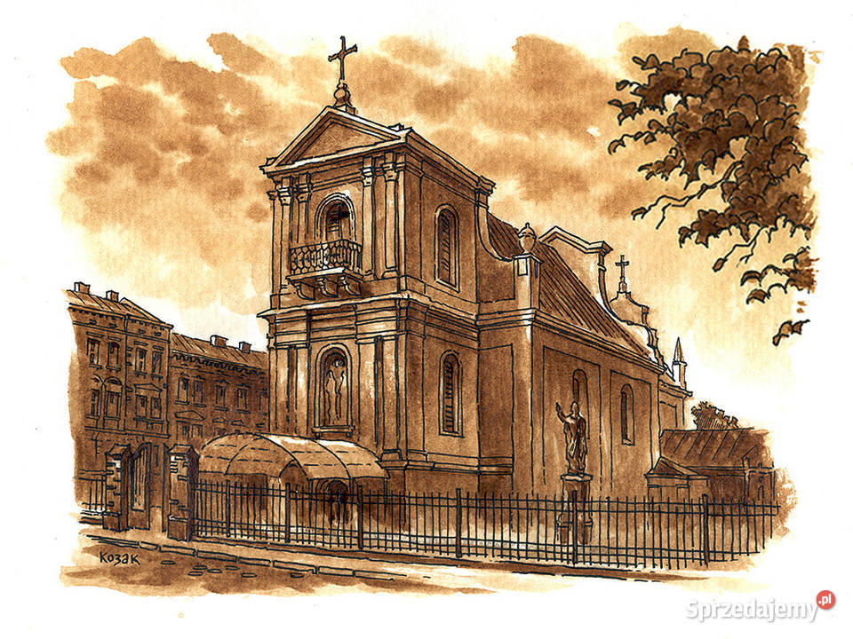 Grafika Lwów Cerkiew Św Piotra i Pawła mazowieckie