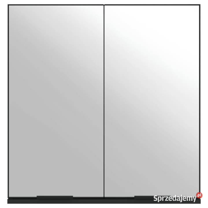 Szafka łazienkowa z lustrem czarna 64x20x67 Warszawa