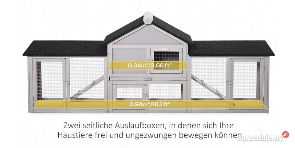 Klatka królików dach asfaltowy szary małe sprzedam
