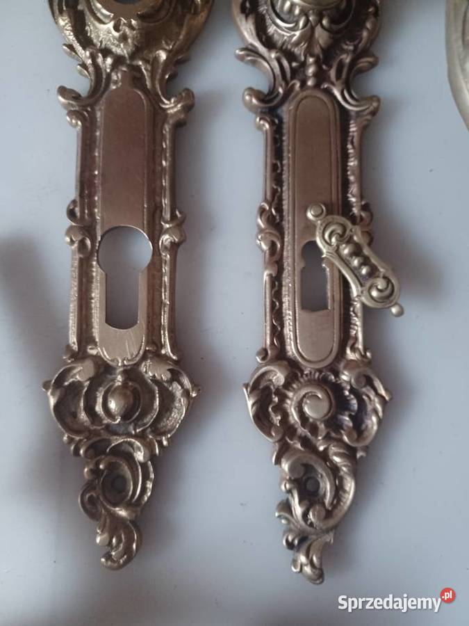 Pałacowe klamki i szyldy Mosiądz wielkopolskie Poznań sprzedam