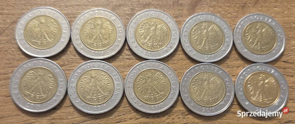 Monety okolicznościowe 5 10 z 2018 roku Białystok