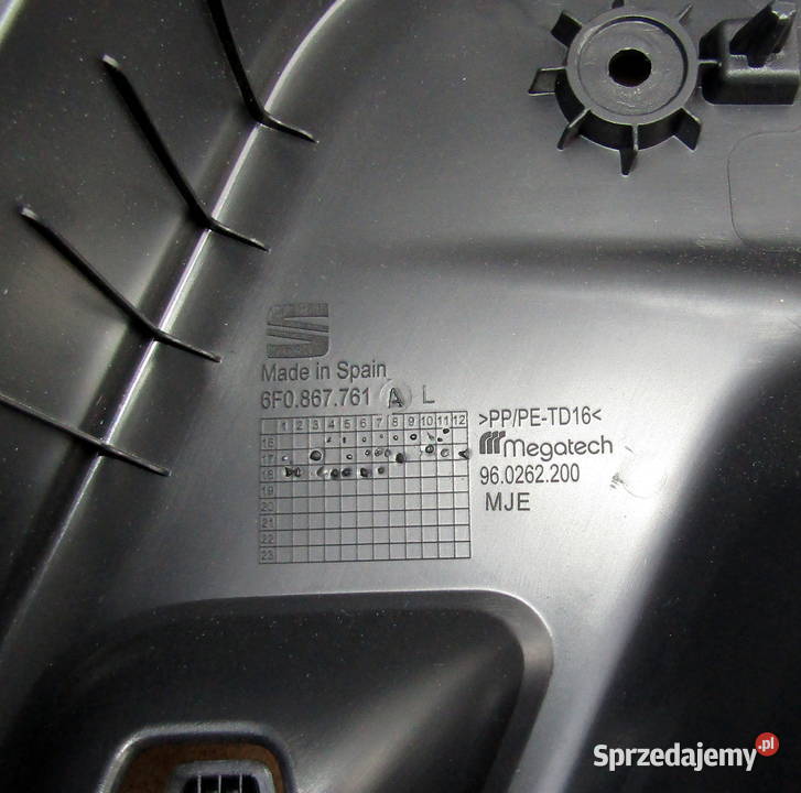 OSŁONA NAKŁADKA SŁUPKA TYLNEGO SEAT IBIZA V 6F Mysłaków