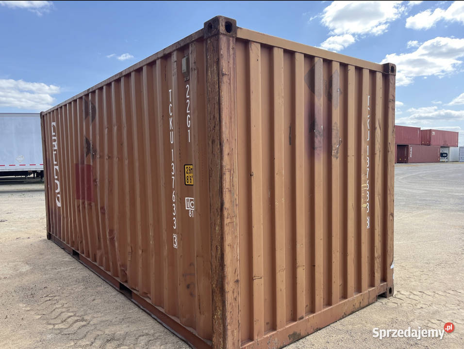 Kontener morski magazynowy 20DV 6 metrowy Łódź sprzedam
