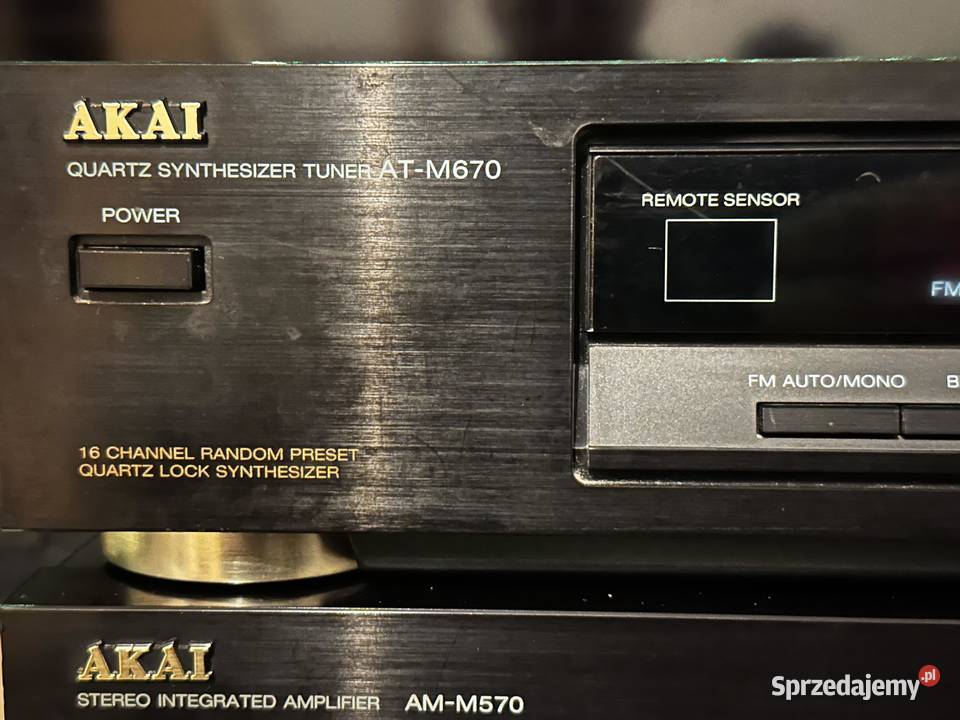 Zestaw AKAI AMM570 ATM670 Wieże i miniwieże