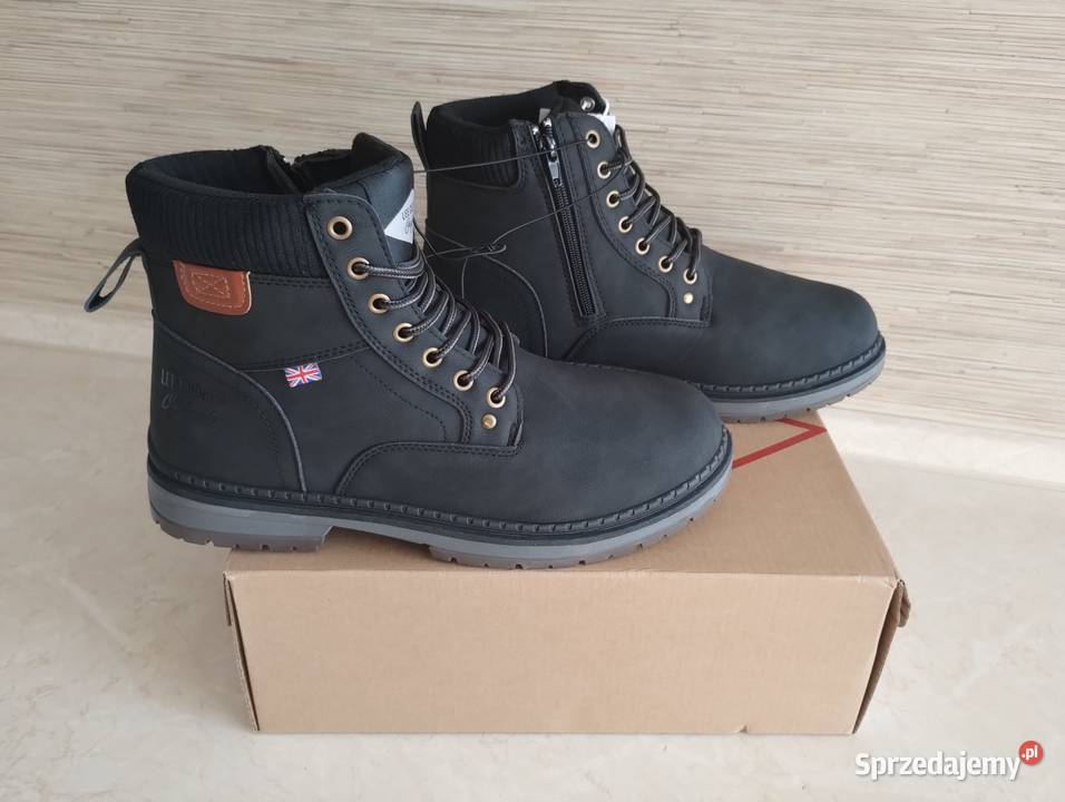 NOWE Buty męskie ocieplane sznurowane z zamkiem inna Pozostałe