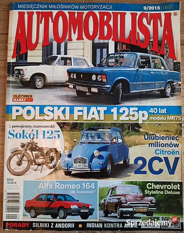 Automobilista 92015 185 Ostrów Wielkopolski sprzedam