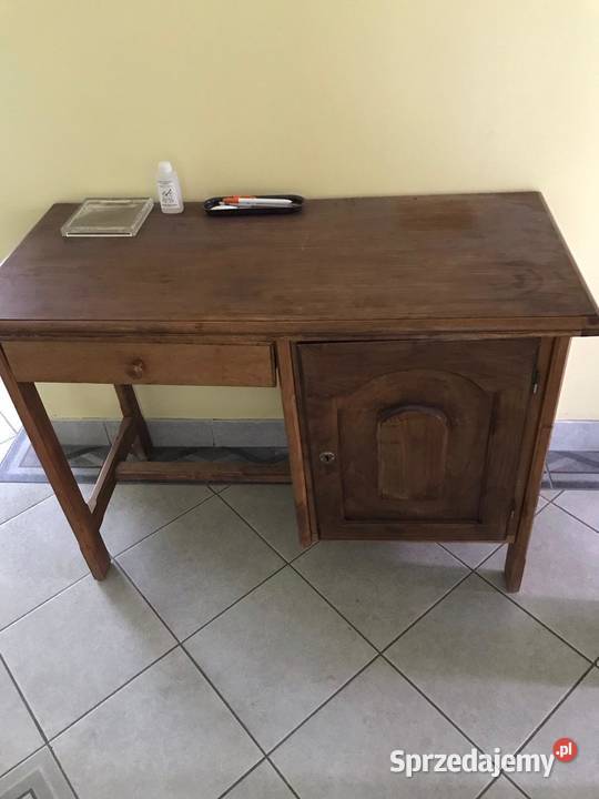 Biurko drewniane dąb z szufladą Biurka mazowieckie Warszawa