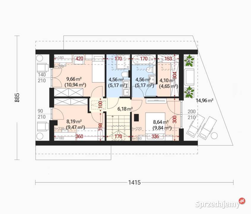 5pok 98met Dom pod lasem TARASBALKON2026 Zielona Zielona Góra