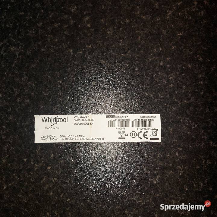 Zmywarka Whirpool kosz dolny opolskie Tarnów Opolski sprzedam