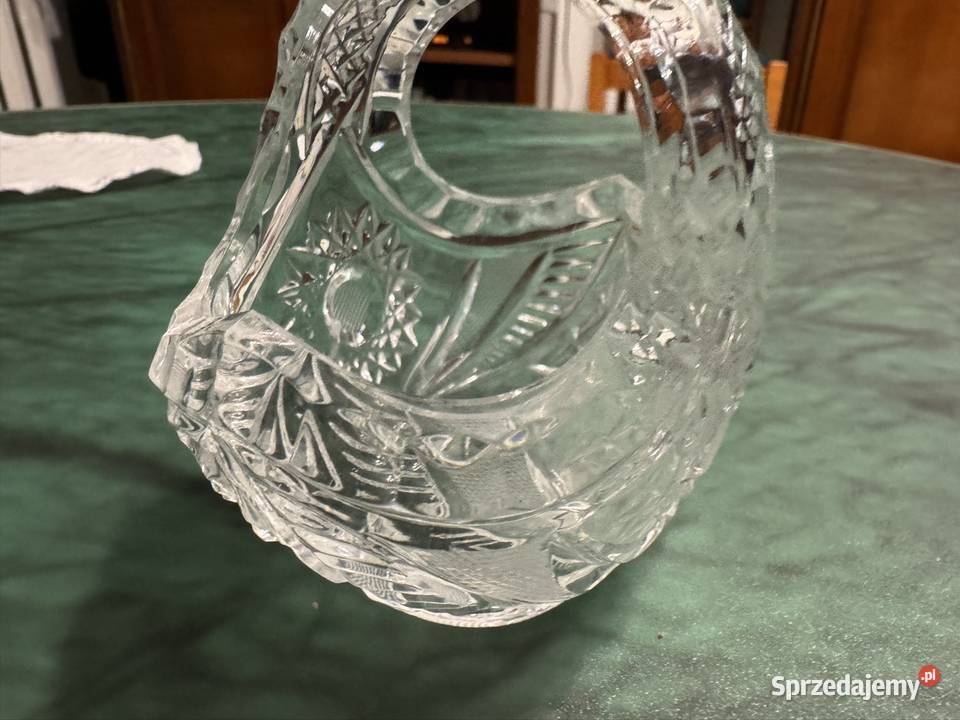 Koszyczek kryształowy z czasów PRL mały lata 80 Częstochowa sprzedam