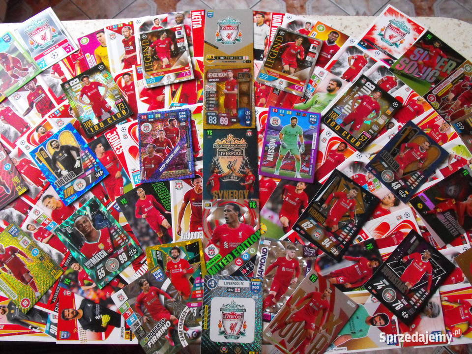 MEGA zestaw FC LIVERPOOL karty piłkarskie FIFA Mykanów