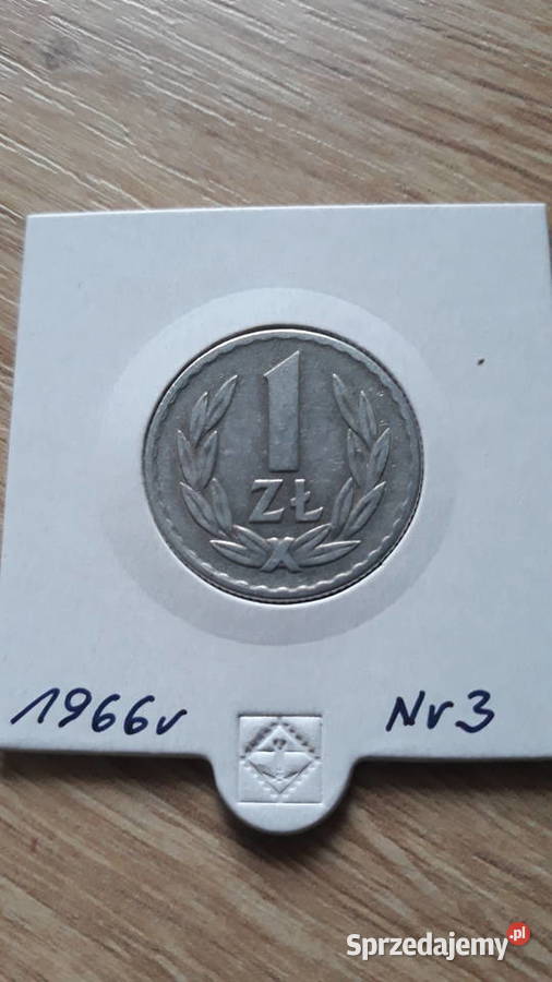 1 złoty 1966 rPRLRzadkość 3Cudeńko Konin
