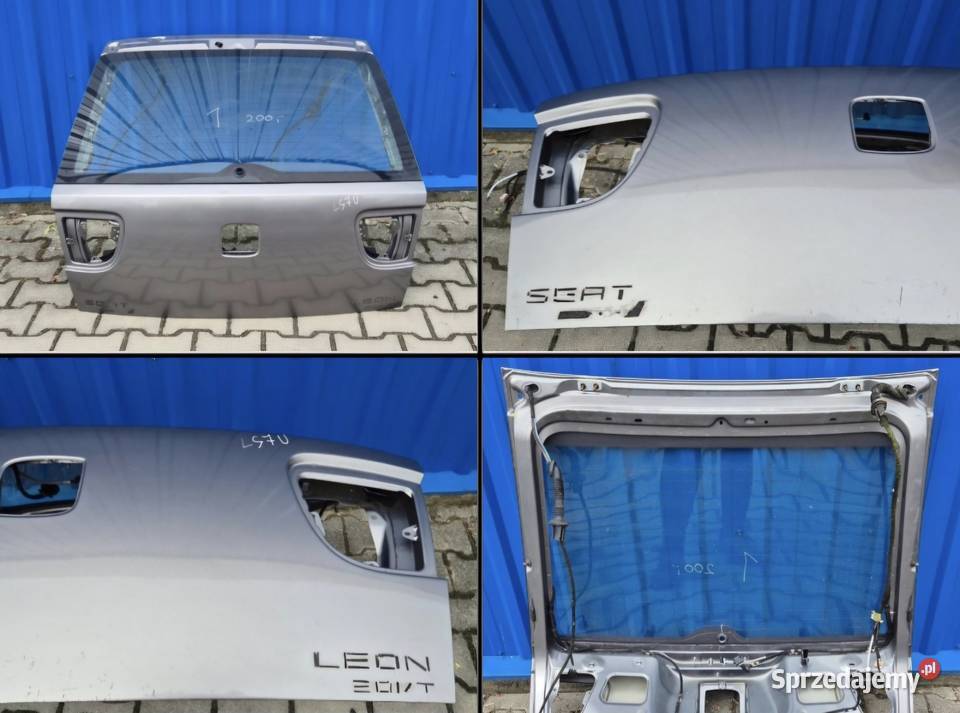 GOŁA KLAPA BAGAŻNIKA Z SZYBĄ SEAT LEON I 1 L57U Działoszyce