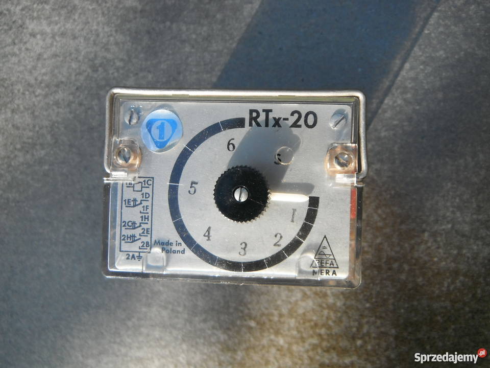 RTx20 Przekaźnik czasowy 220V 50Hz 06 sekund Barak