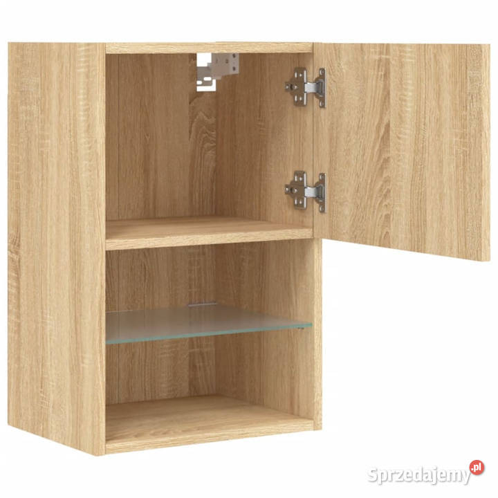 Szafka TV z LED dąb sonoma 405x30x60 WM837033