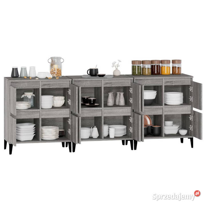 Komody 3 szary dąb sonoma 60x35x70 WM3185781 mazowieckie Warszawa