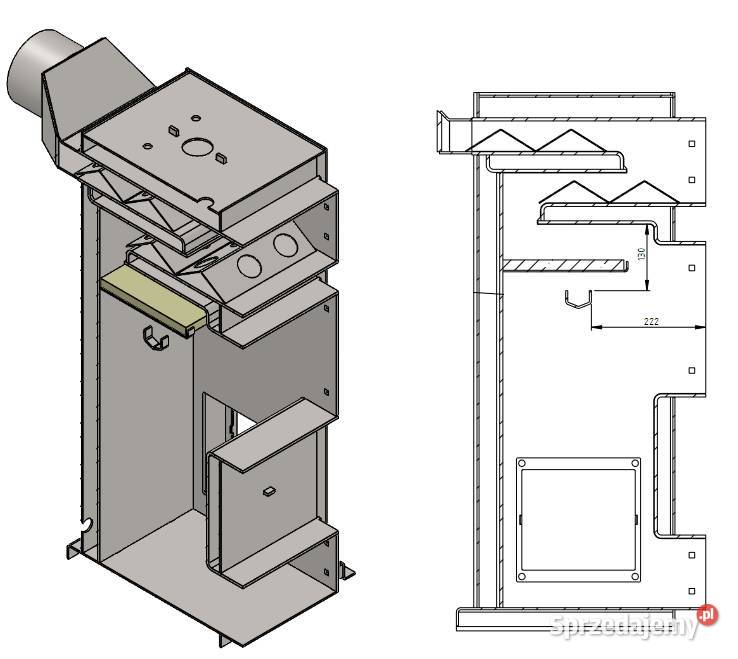 Kocioł piec co na ekogroszek 15kw z podajnikiem Pleszew
