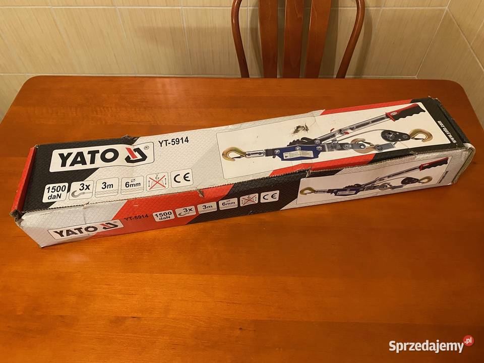Wyciągarka linowa pozioma 1500 daN 3m YATO kujawsko-pomorskie Bydgoszcz