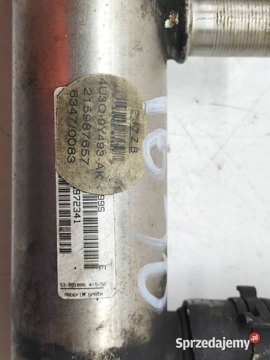 CHŁODNICA SPALIN 4U3Q9Y493AK 27 HDI Peugeot 607 osobowe
