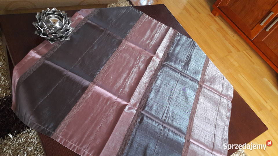 Serweta odcienie fioletu 75x75 bieżnik 25x73 Radom