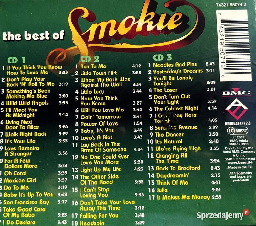 Nowy album 3XCD Kultowego Zzespołu SMOKIE Gdynia