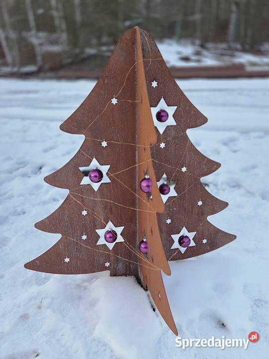 Rustykalna Choinka ze Stali Corten ręcznie dolnośląskie