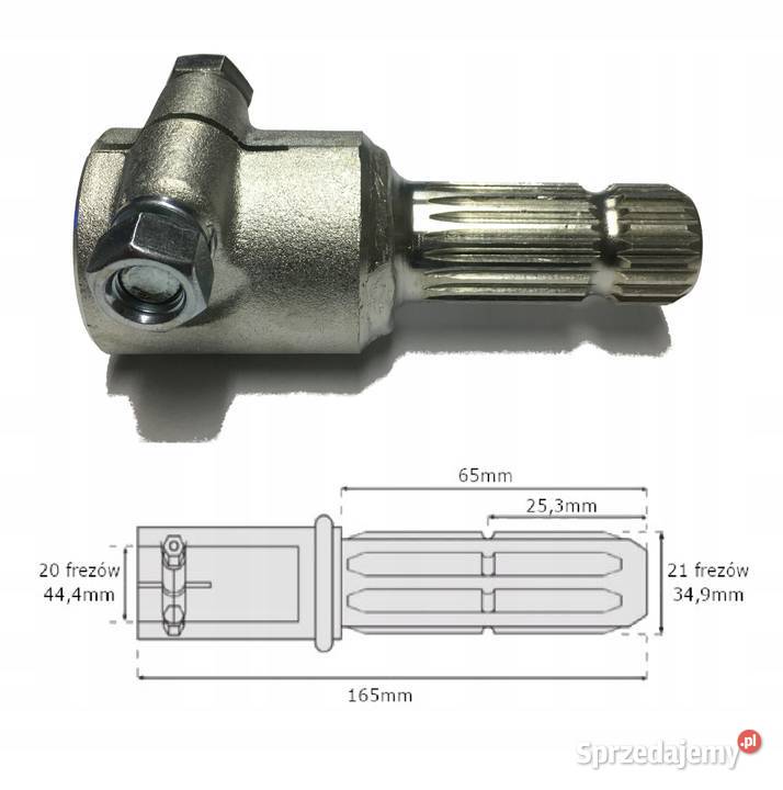 Adapter WOM 20 frezów 444mm21 frezów 349mm Kamionna