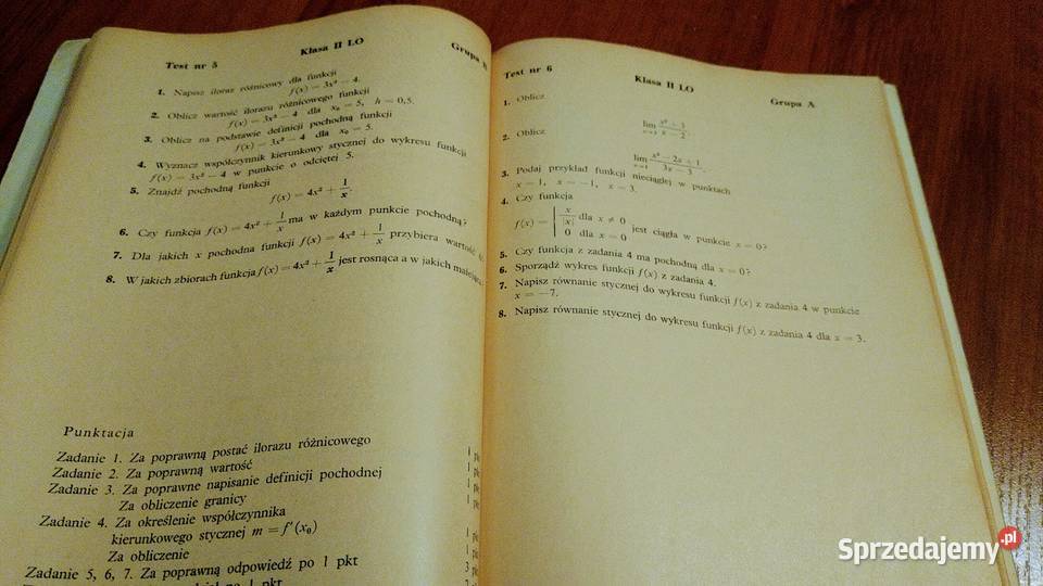 Testy z matematyki szkół średnich Zbigniew Kraus Książki i Podręczniki Gdańsk