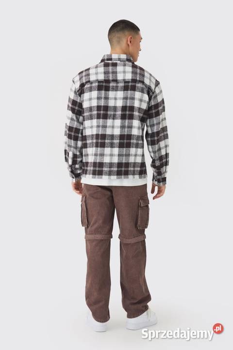 Boohoo luźne brązowe spodnie M Rozmiar M Odzież codzienna