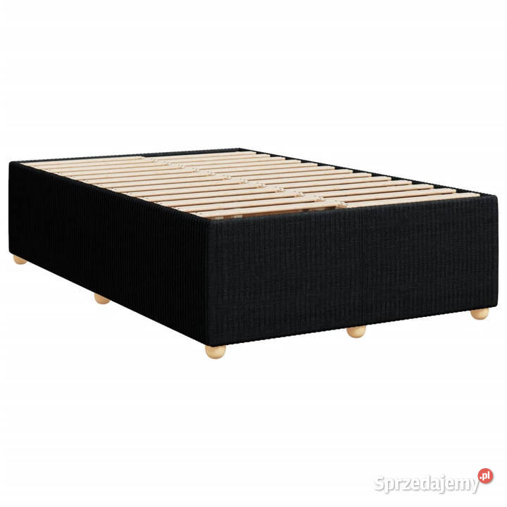 Łóżko z Materacem Kontynentalne Czarne Do 120cm sprzedam