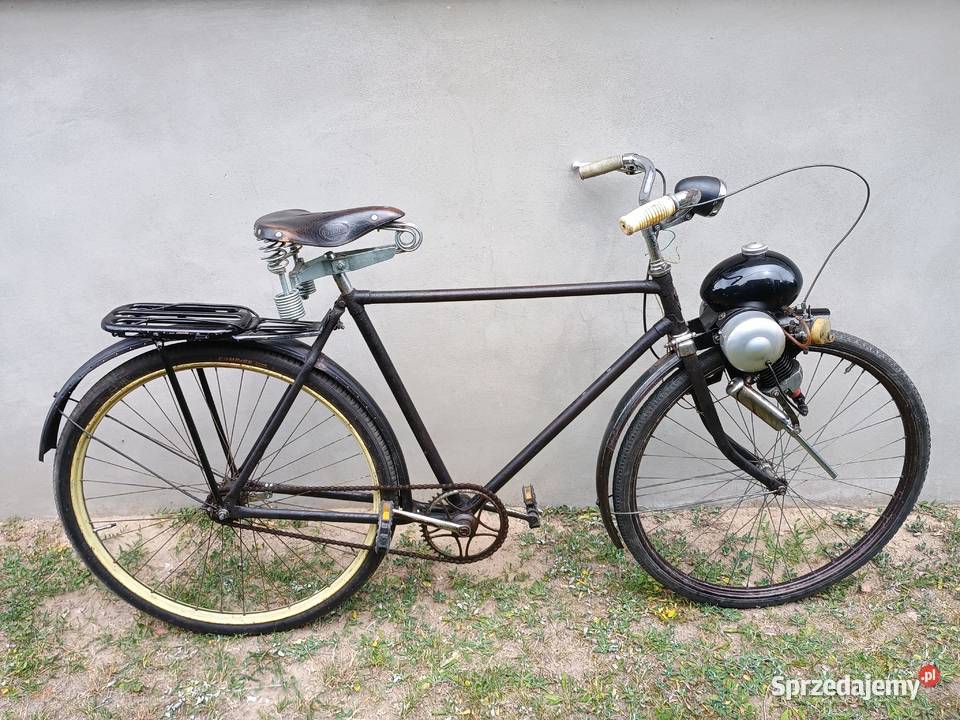Rower z silnikiem Berini M13 zabytkowy Kurzętnik