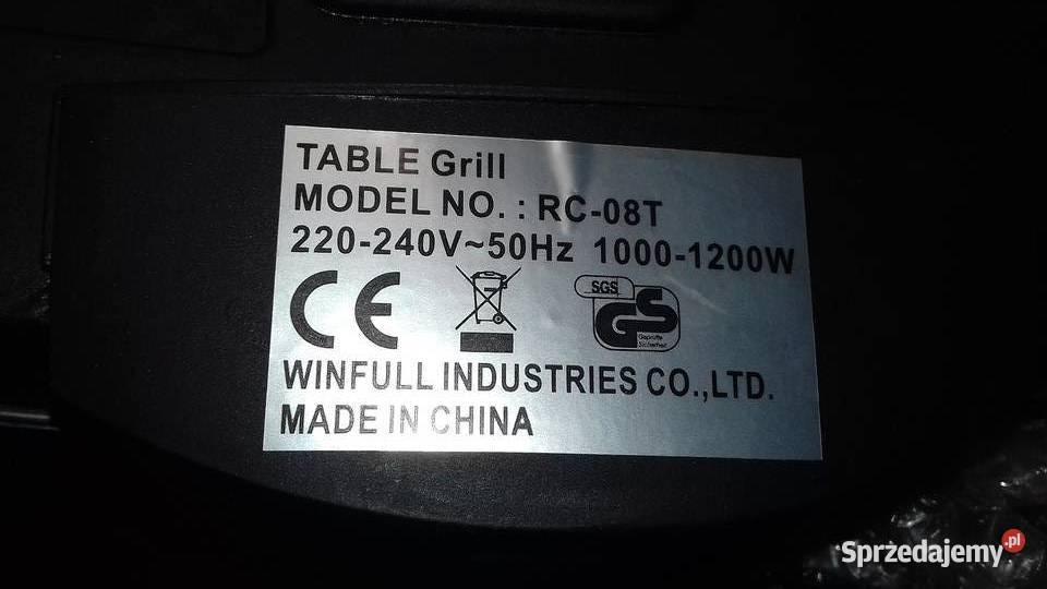Sprzedam grill elektryczny używany 10001200W