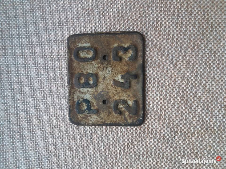 Stara tablica rejestracyjna komar żak ryś simson Ramki tablic Lisew