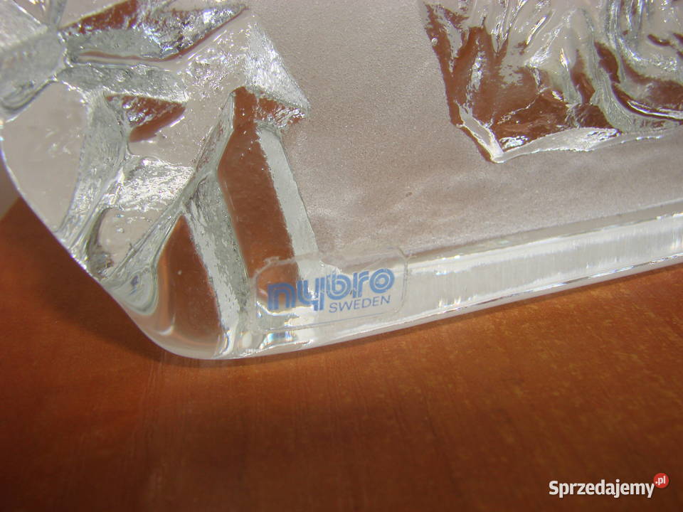 Polowanie szwedzkie szkło kryształowe Nybro Pruszcz Gdański