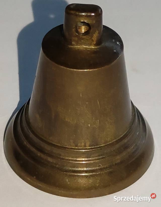 Mosiężny dzwonek dzwoneczek mały wysokość około Pozostałe Warszawa
