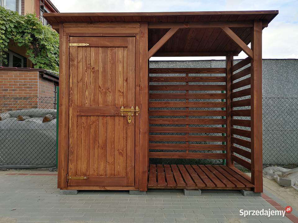 Drewutnia 15 x 11m narzędziówka 1 x 11m z dachem Kalety
