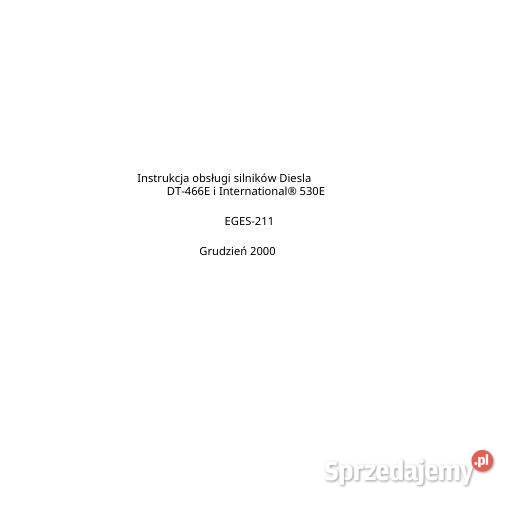 International Navistar DT530E 466E instrukcja Kielce