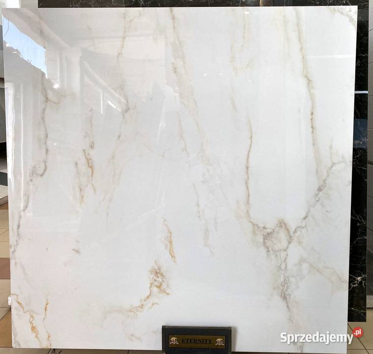 Gres 120x120 CALACATTA złoto marmur WYSOKI Łask