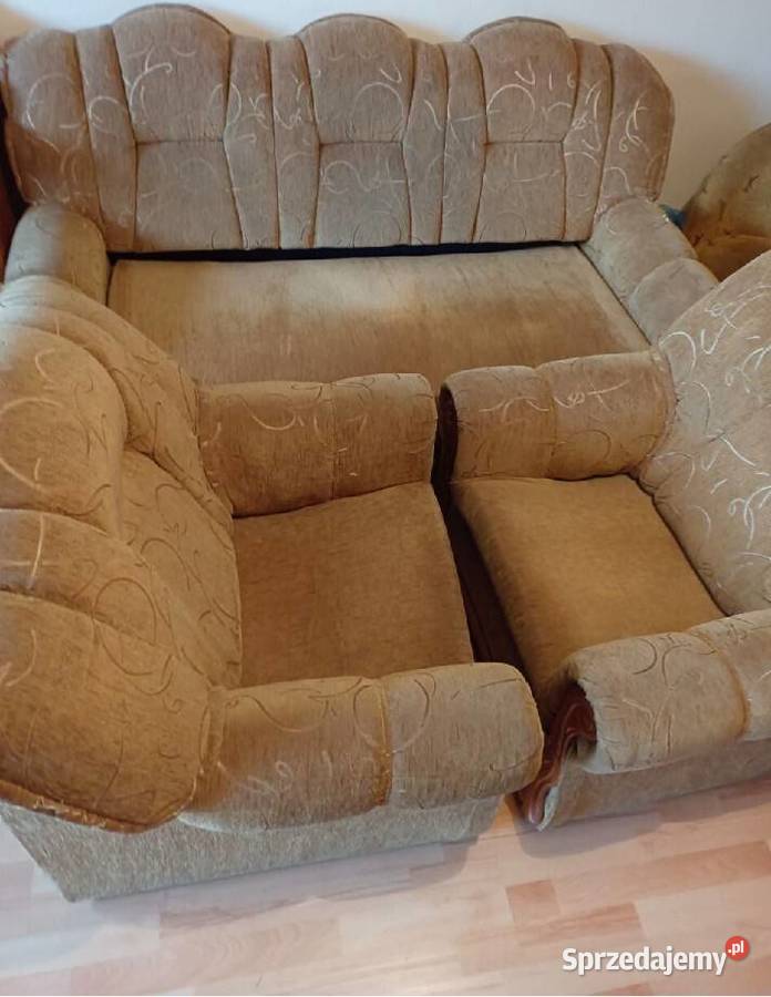 Zestaw komplet wypoczynkowy sofa kanapa 2 x tkanina Komplety wypoczynkowe Rajcza sprzedam